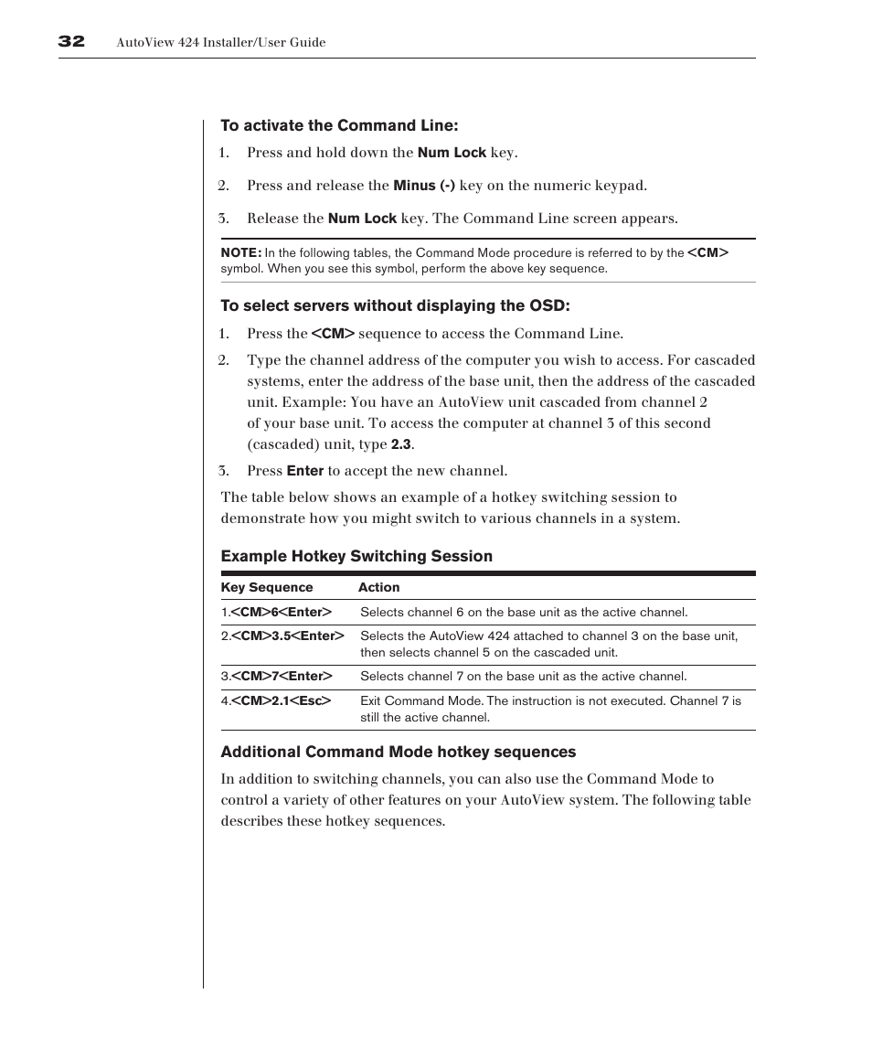 Avocent 416 User Manual | Page 38 / 56