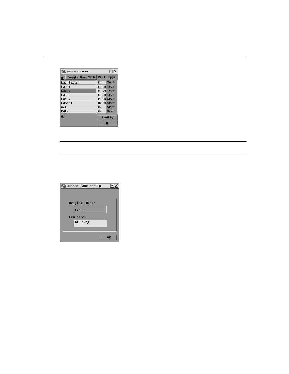 Figure 3.4: na, Figure 3.5: na | Avocent AutoView 1515 User Manual | Page 35 / 68