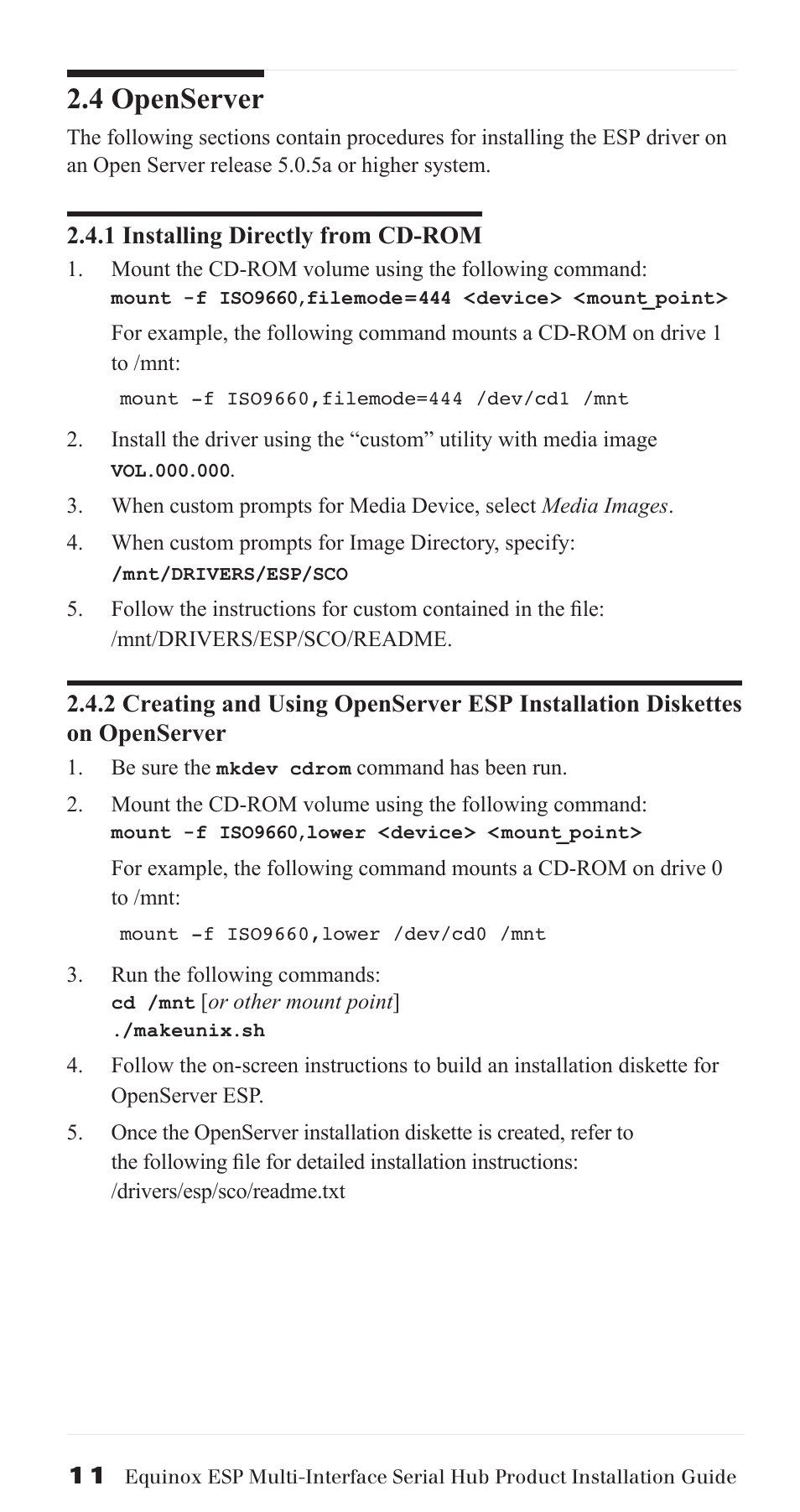 4 openserver | Avocent ESP Multi-Interface Serial Hub SuperSerial User Manual | Page 11 / 20