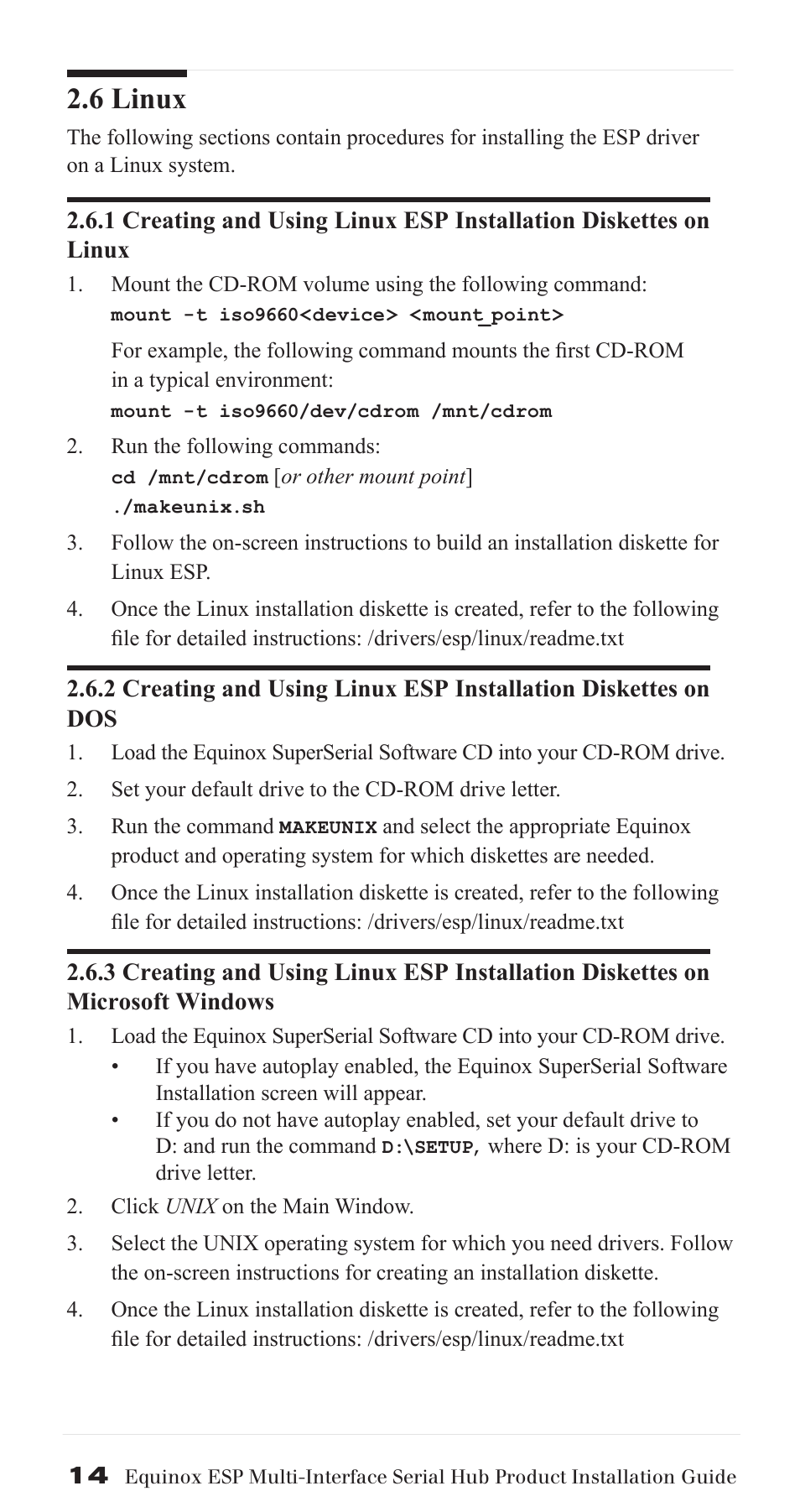 6 linux | Avocent ESP Multi-Interface Serial Hub SuperSerial User Manual | Page 14 / 20