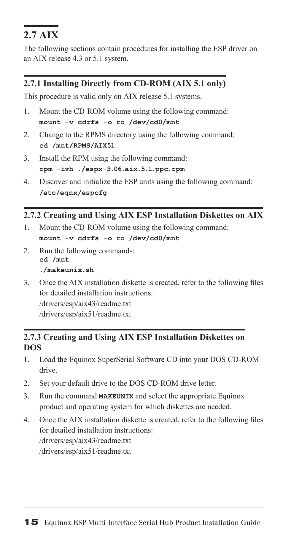 7 aix | Avocent ESP Multi-Interface Serial Hub SuperSerial User Manual | Page 15 / 20