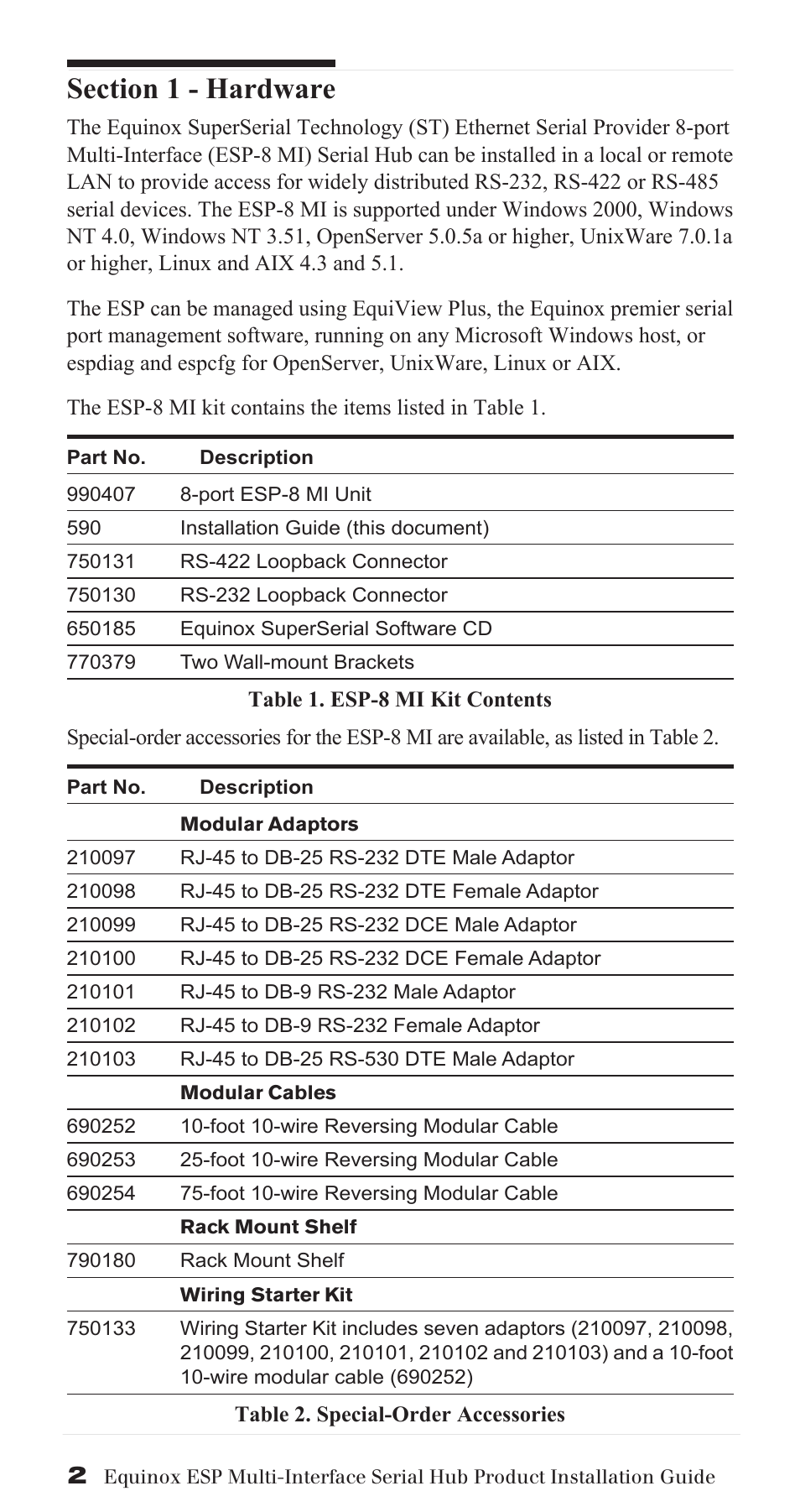 Avocent ESP Multi-Interface Serial Hub SuperSerial User Manual | Page 2 / 20