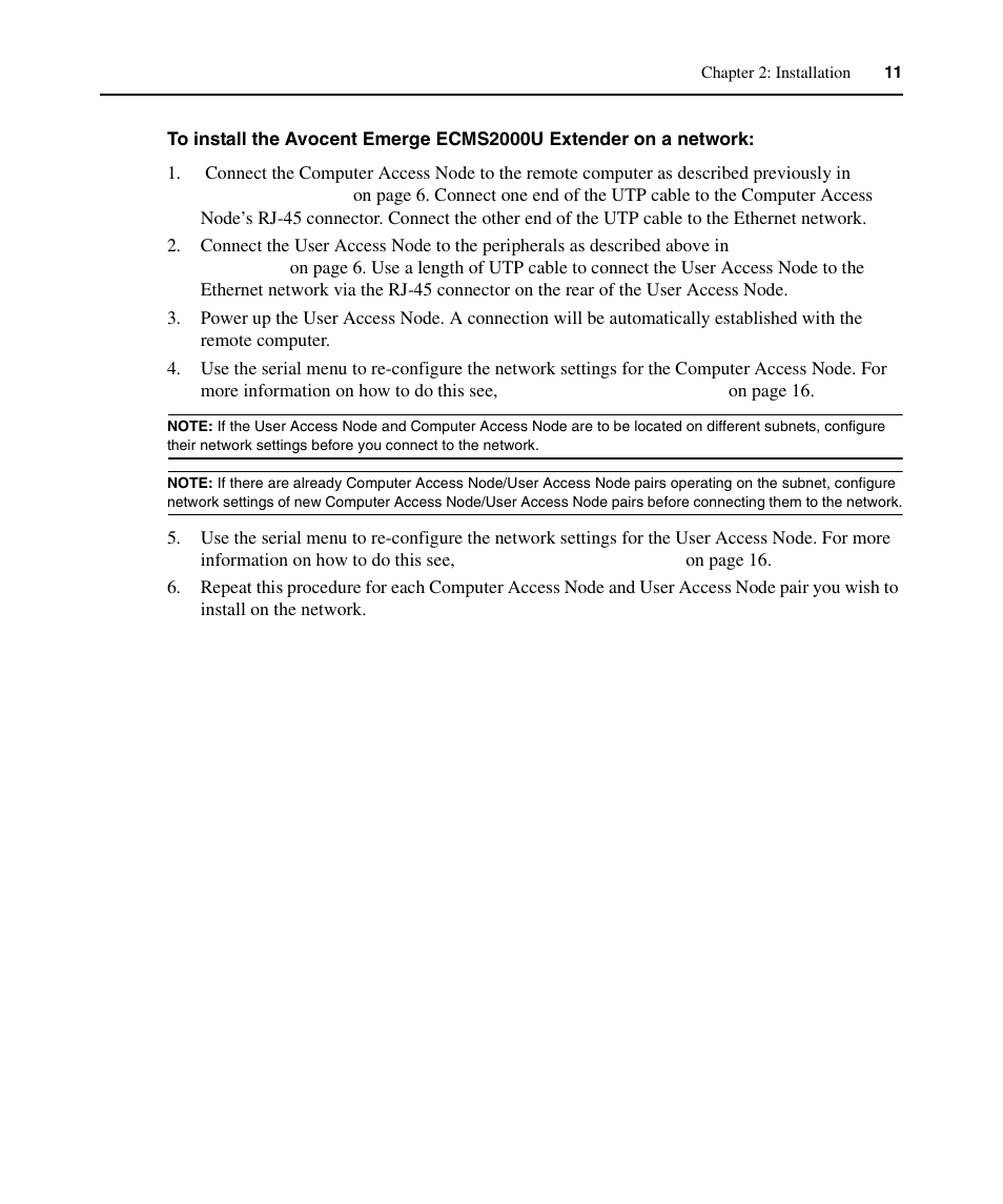Avocent ECMS2000U User Manual | Page 22 / 62