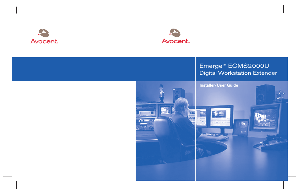 Ys ol, Emerge, Ecms2000u | Digital workstation extender, Installer/user guide | Avocent ECMS2000U User Manual | Page 62 / 62