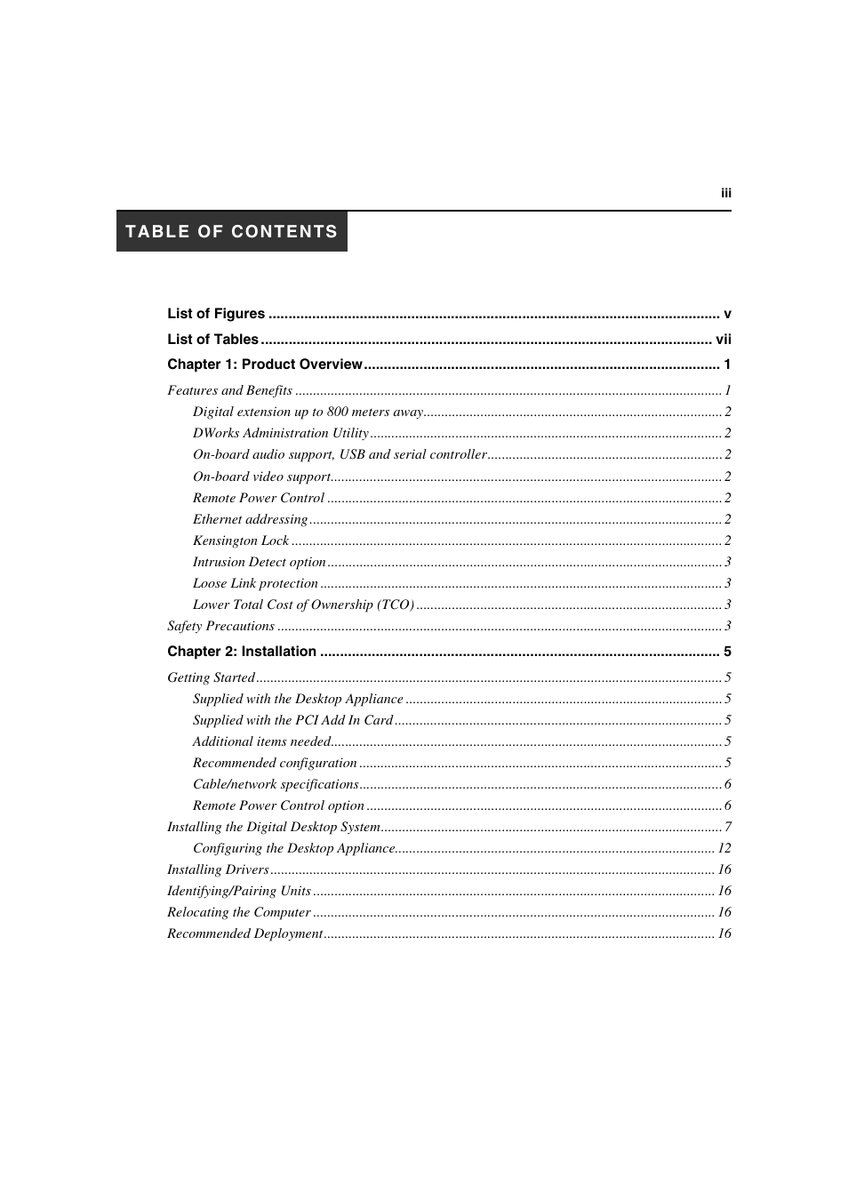 Avocent L Series User Manual | Page 5 / 44
