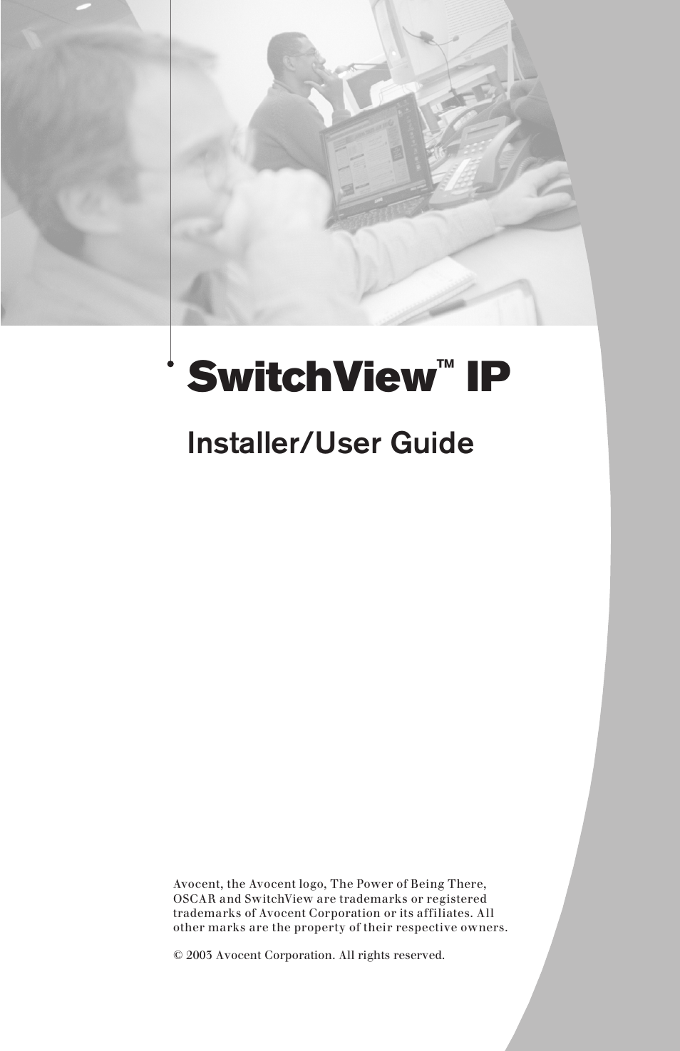 Switchview, Installer/user guide | Avocent SwitchView User Manual | Page 3 / 60