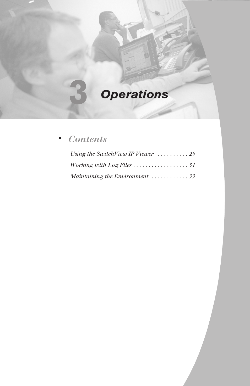 Operations | Avocent SwitchView User Manual | Page 33 / 60