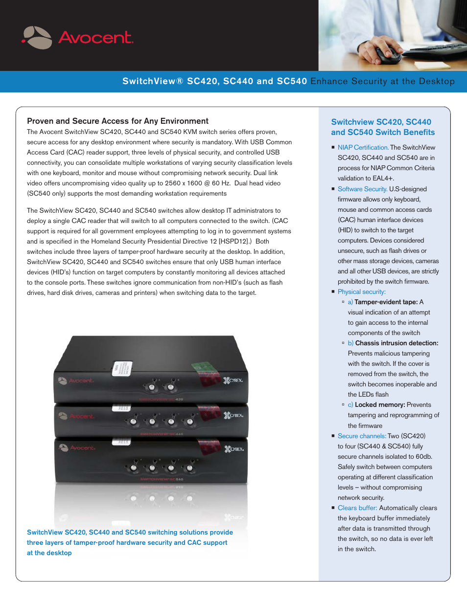 Avocent View SC440 User Manual | 2 pages