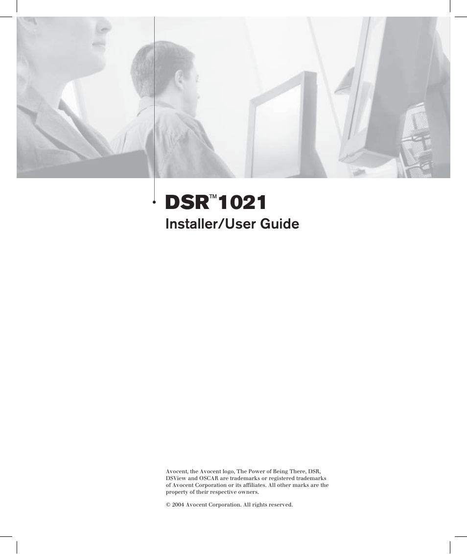 Avocent DSRTM 1021 User Manual | Page 3 / 79