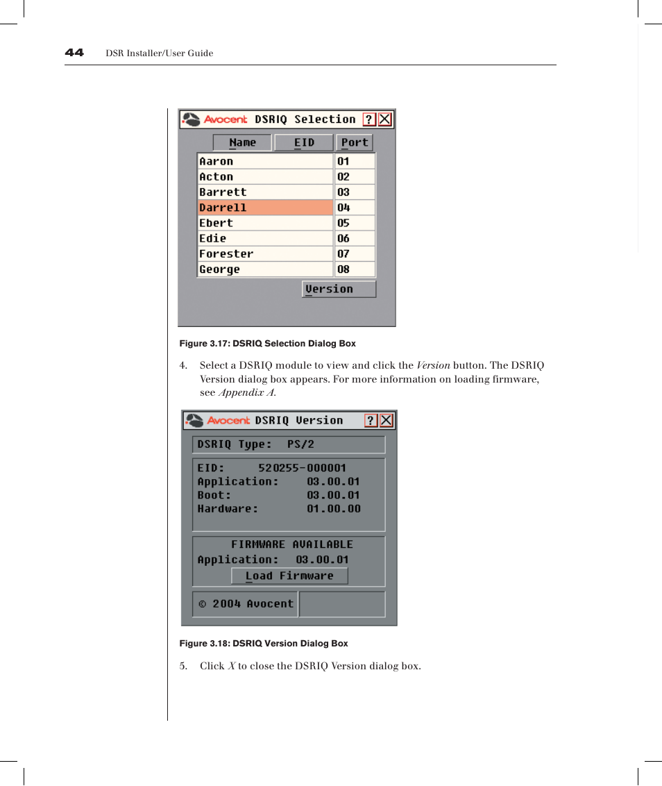 Avocent DSRTM 1021 User Manual | Page 47 / 79