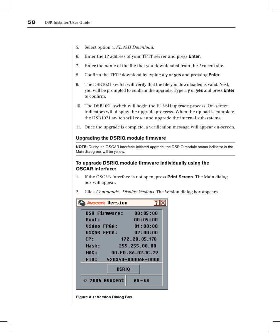 Avocent DSRTM 1021 User Manual | Page 59 / 79