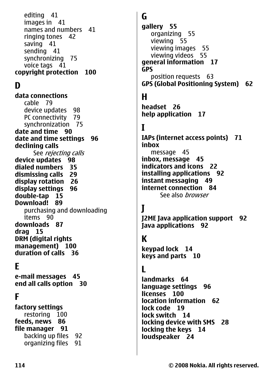 Nokia 5800 User Manual | Page 114 / 243