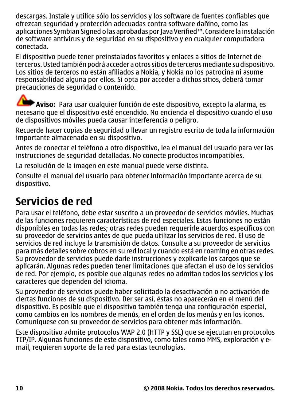 Servicios de red | Nokia 5800 User Manual | Page 127 / 243