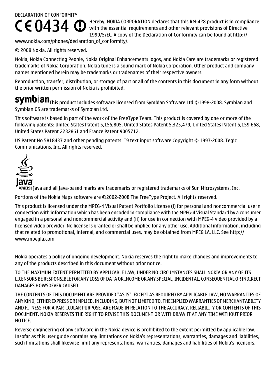 Nokia 5800 User Manual | Page 2 / 243