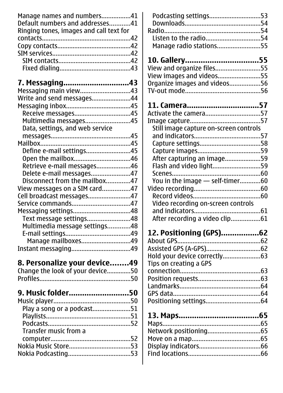 Nokia 5800 User Manual | Page 5 / 243