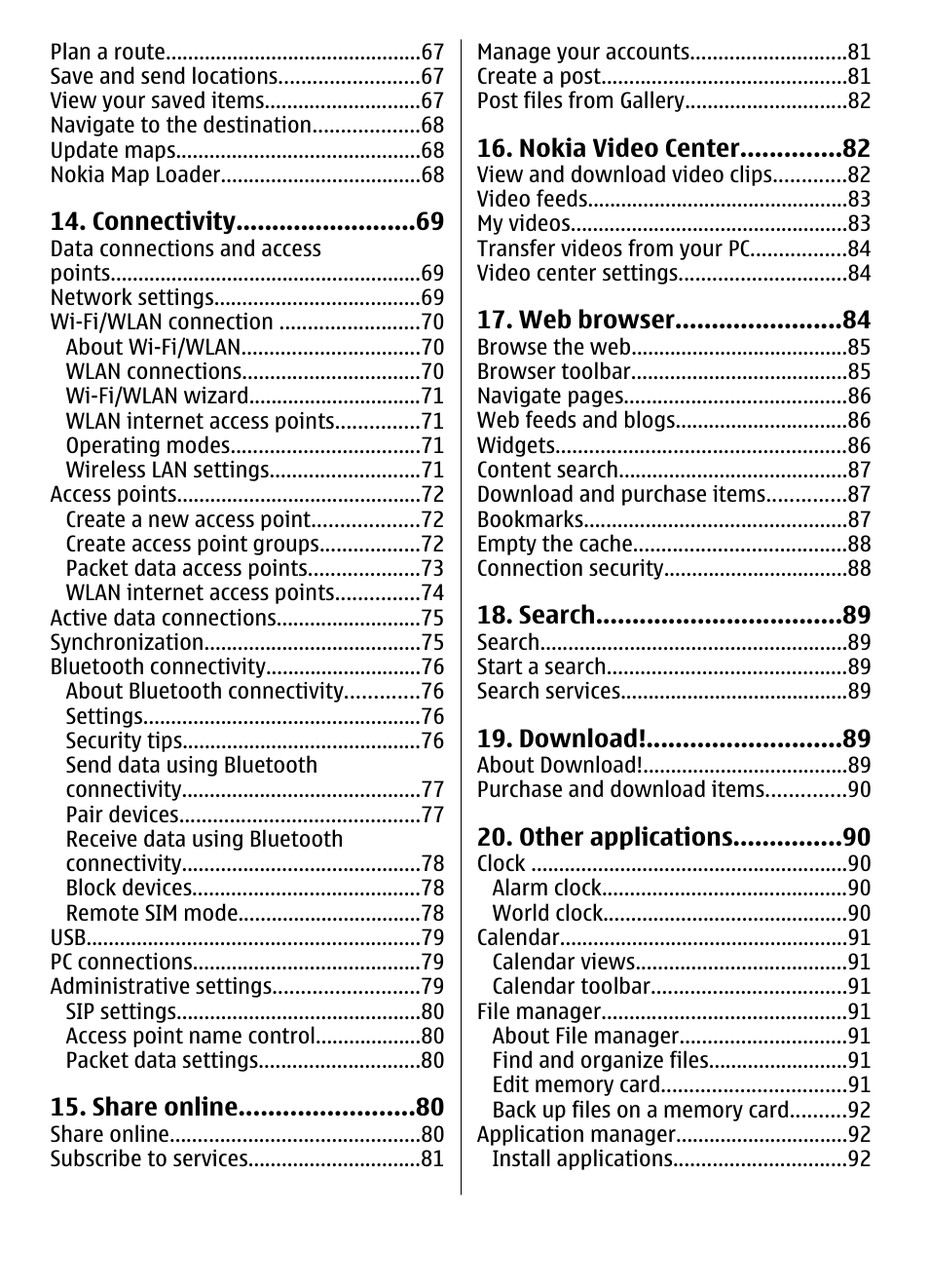 Nokia 5800 User Manual | Page 6 / 243