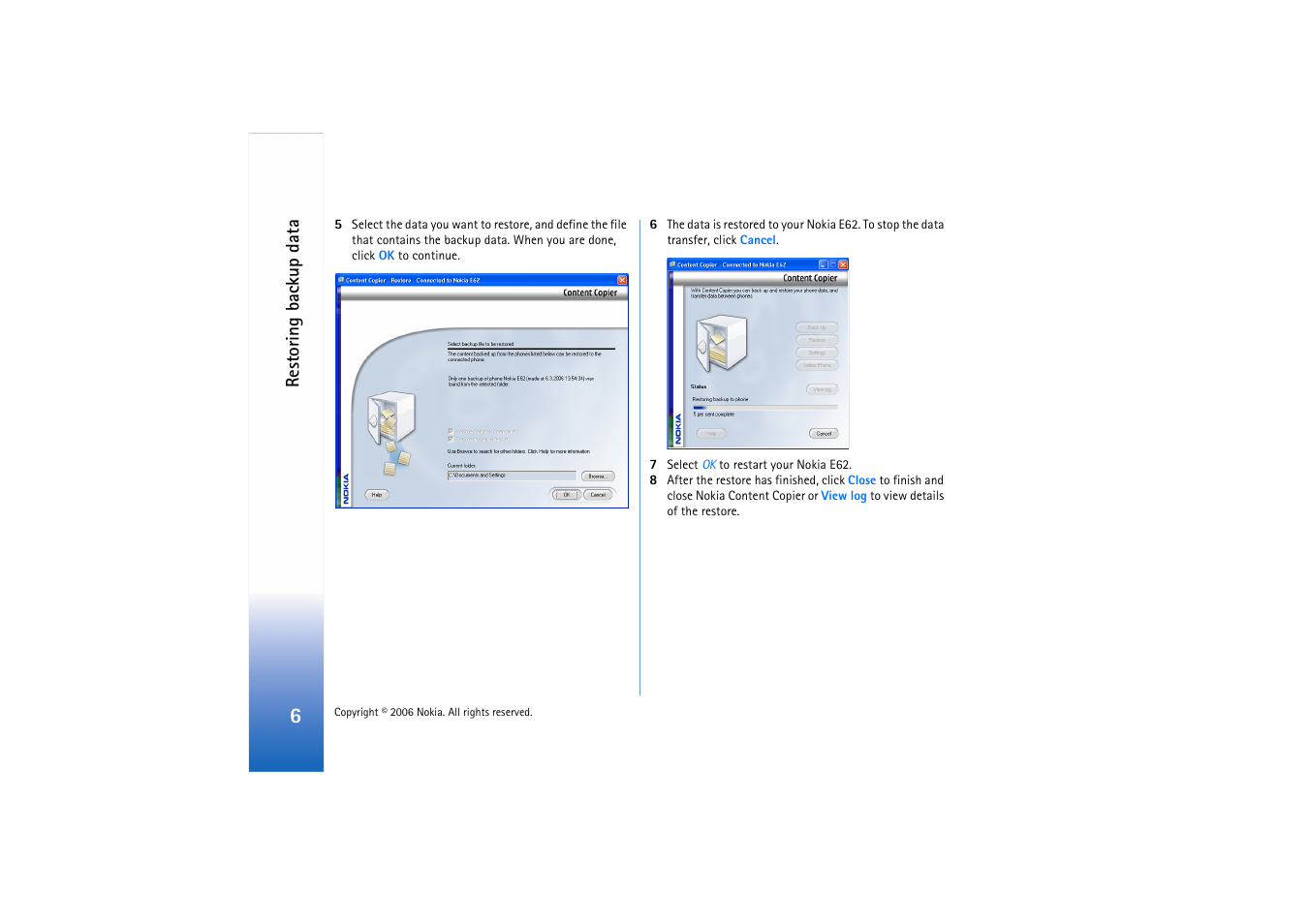 Nokia E62 User Manual | Page 6 / 6
