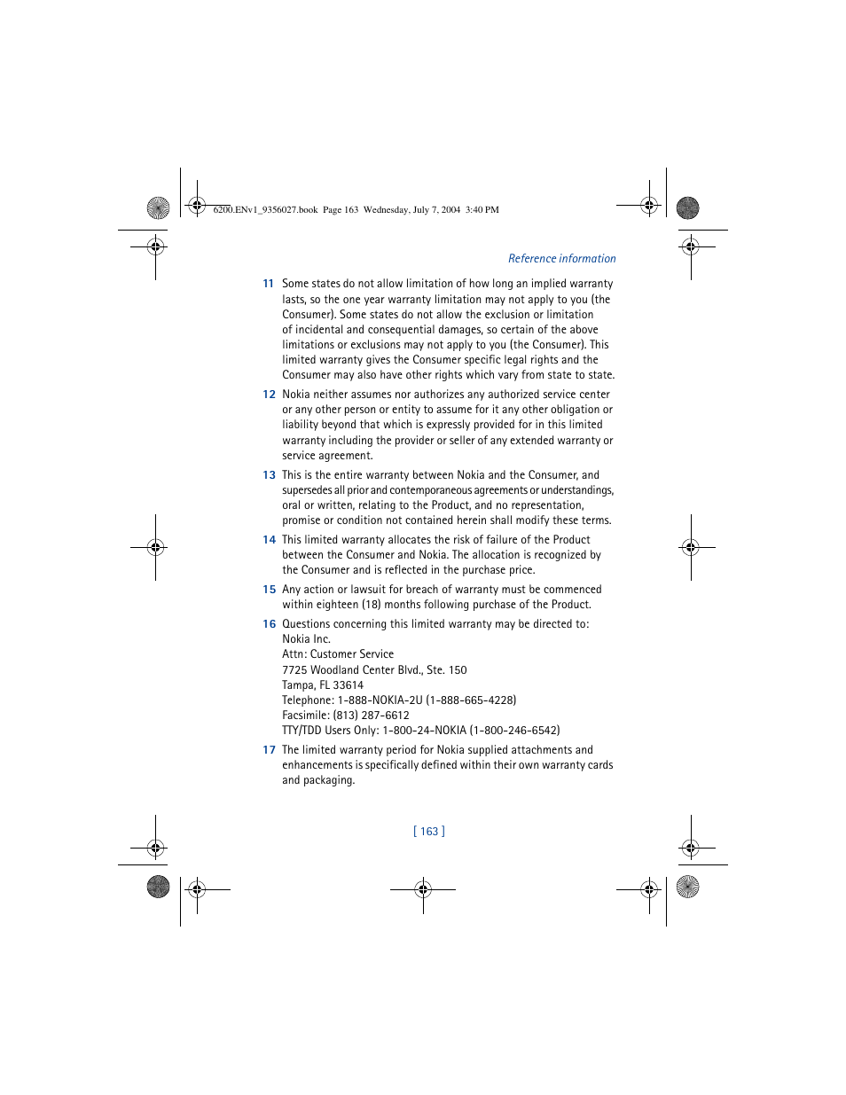 Nokia 6200 User Manual | Page 172 / 193
