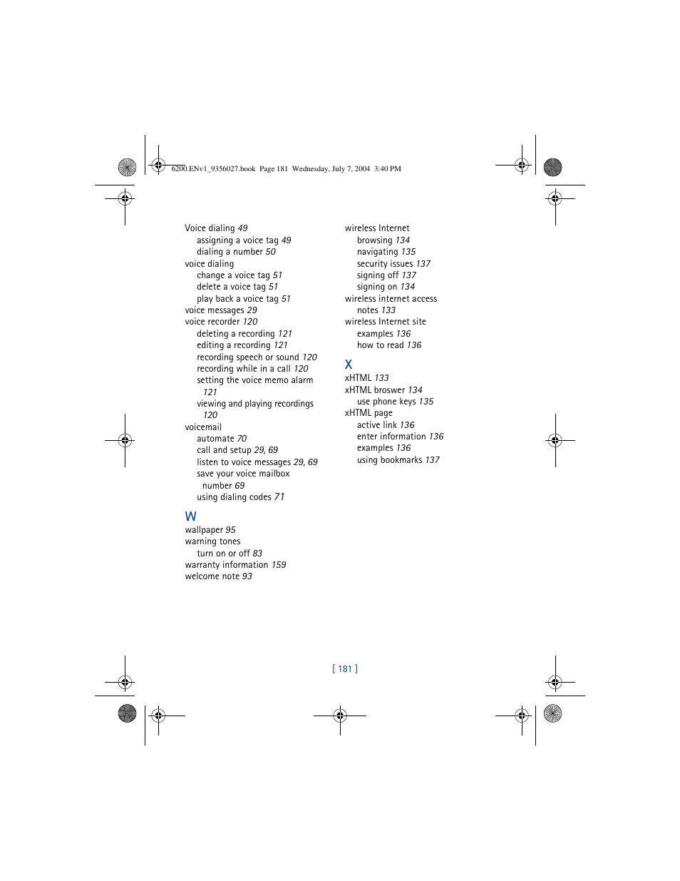 Nokia 6200 User Manual | Page 190 / 193