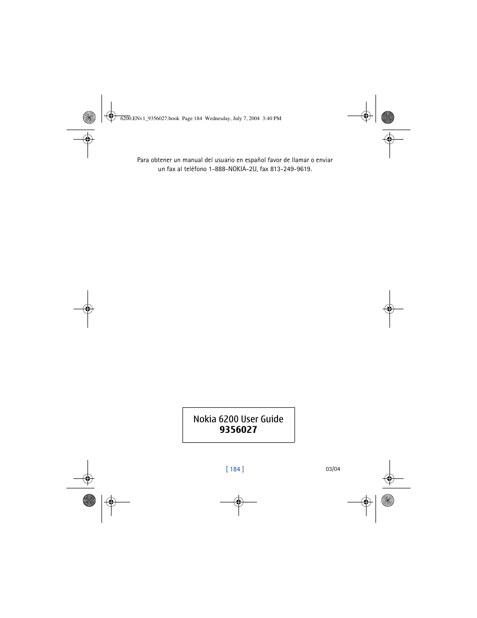 Nokia 6200 User Manual | Page 193 / 193