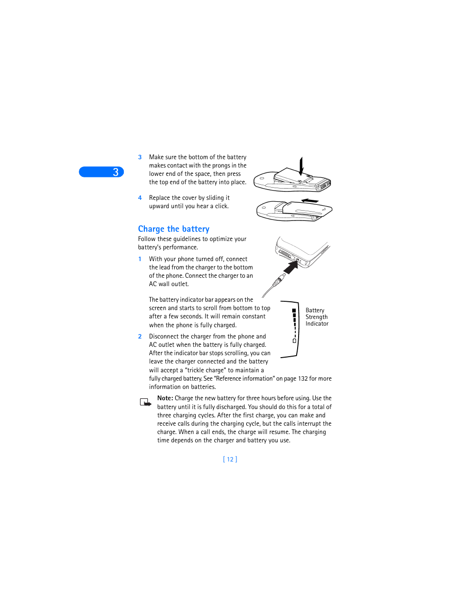 Charge the battery | Nokia 6360 User Manual | Page 23 / 170