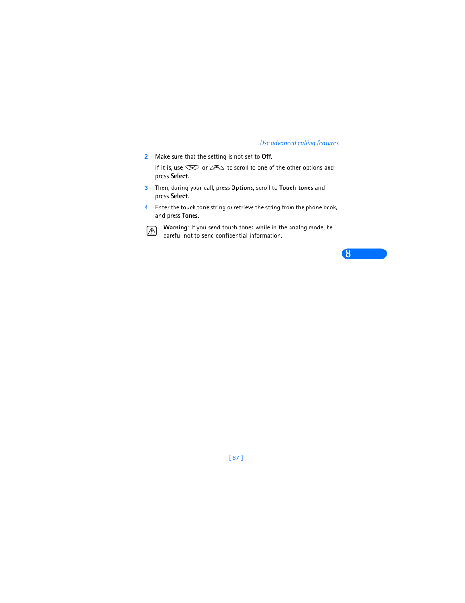 2 make sure that the setting is not set to off | Nokia 6360 User Manual | Page 78 / 170