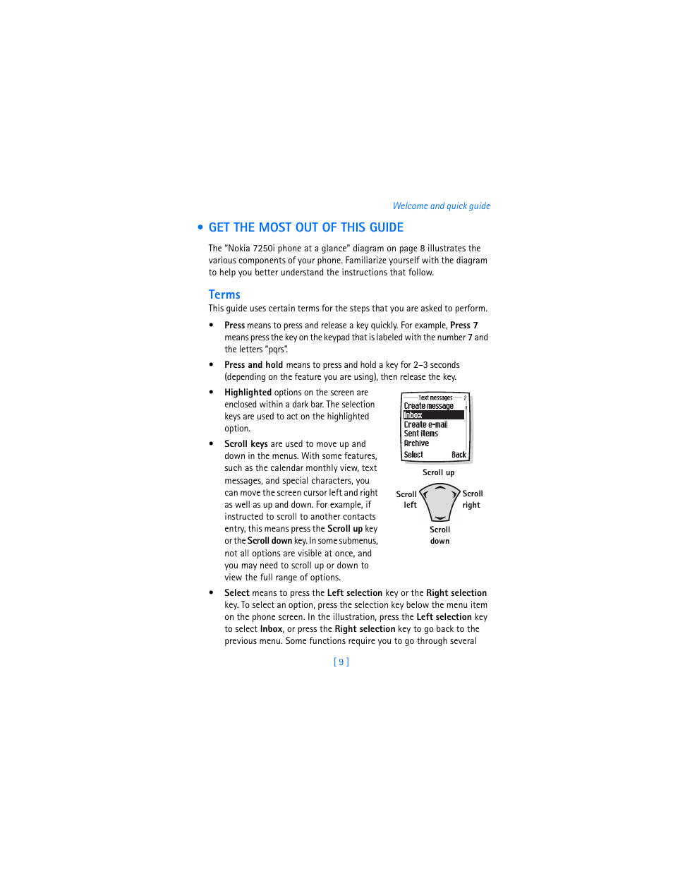 Get the most out of this guide, Terms | Nokia 7250i User Manual | Page 20 / 201
