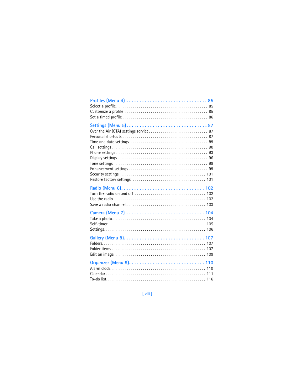 Nokia 7250i User Manual | Page 9 / 201