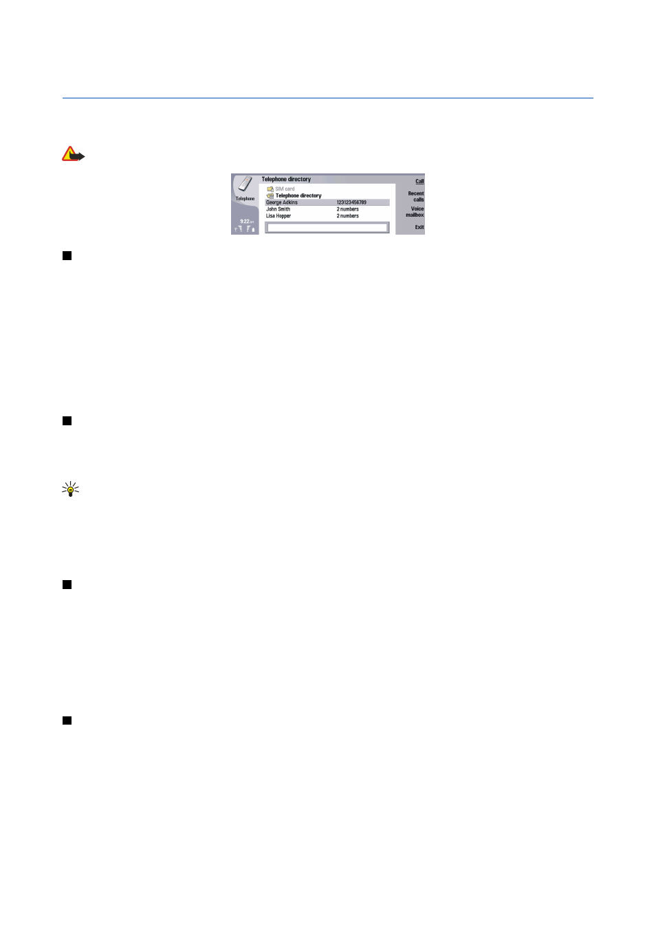 Telephone, Making a call, Answering a call | Touch dialing, Making a conference call | Nokia 9500 User Manual | Page 21 / 112