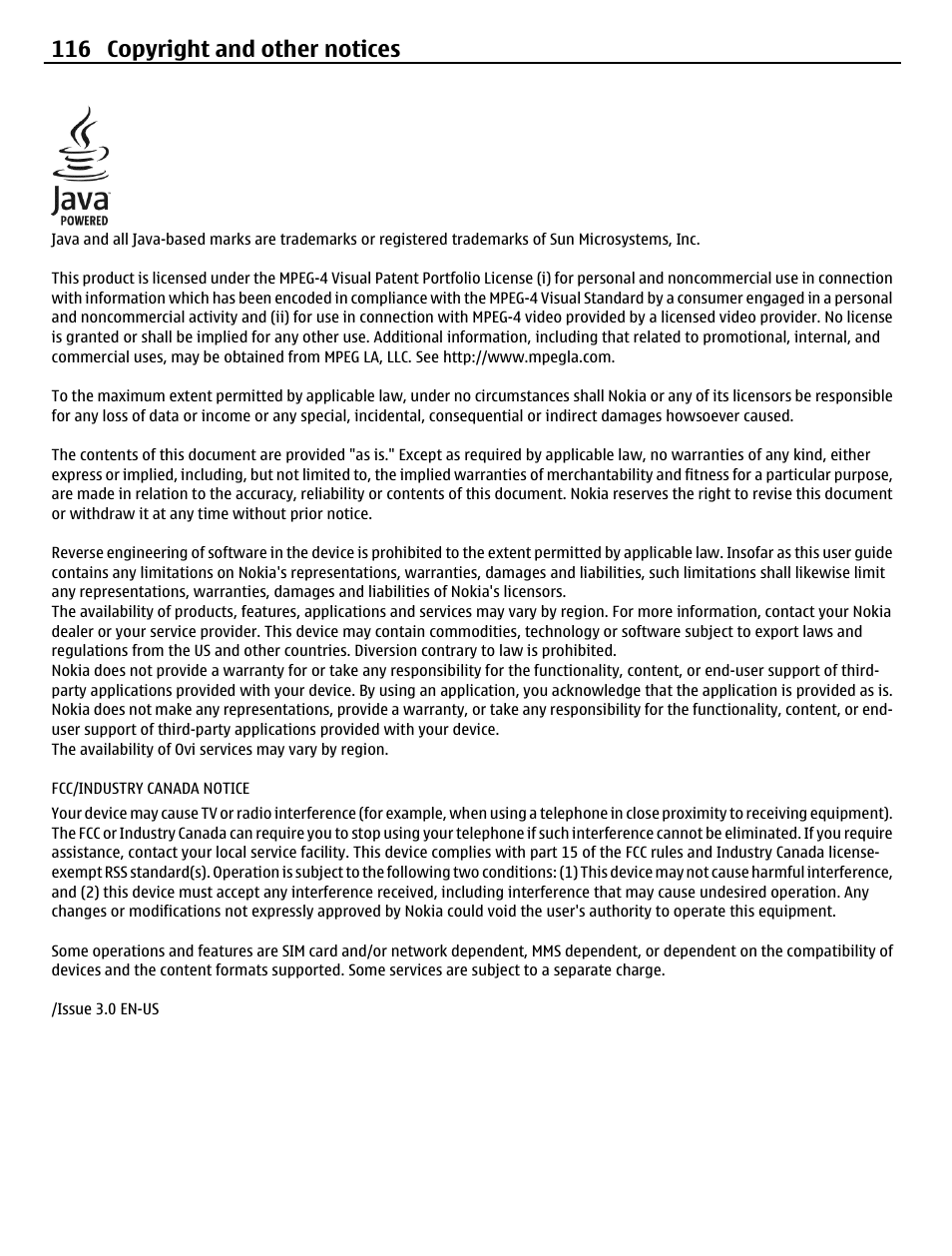 116 copyright and other notices | Nokia C5-03 User Manual | Page 116 / 116
