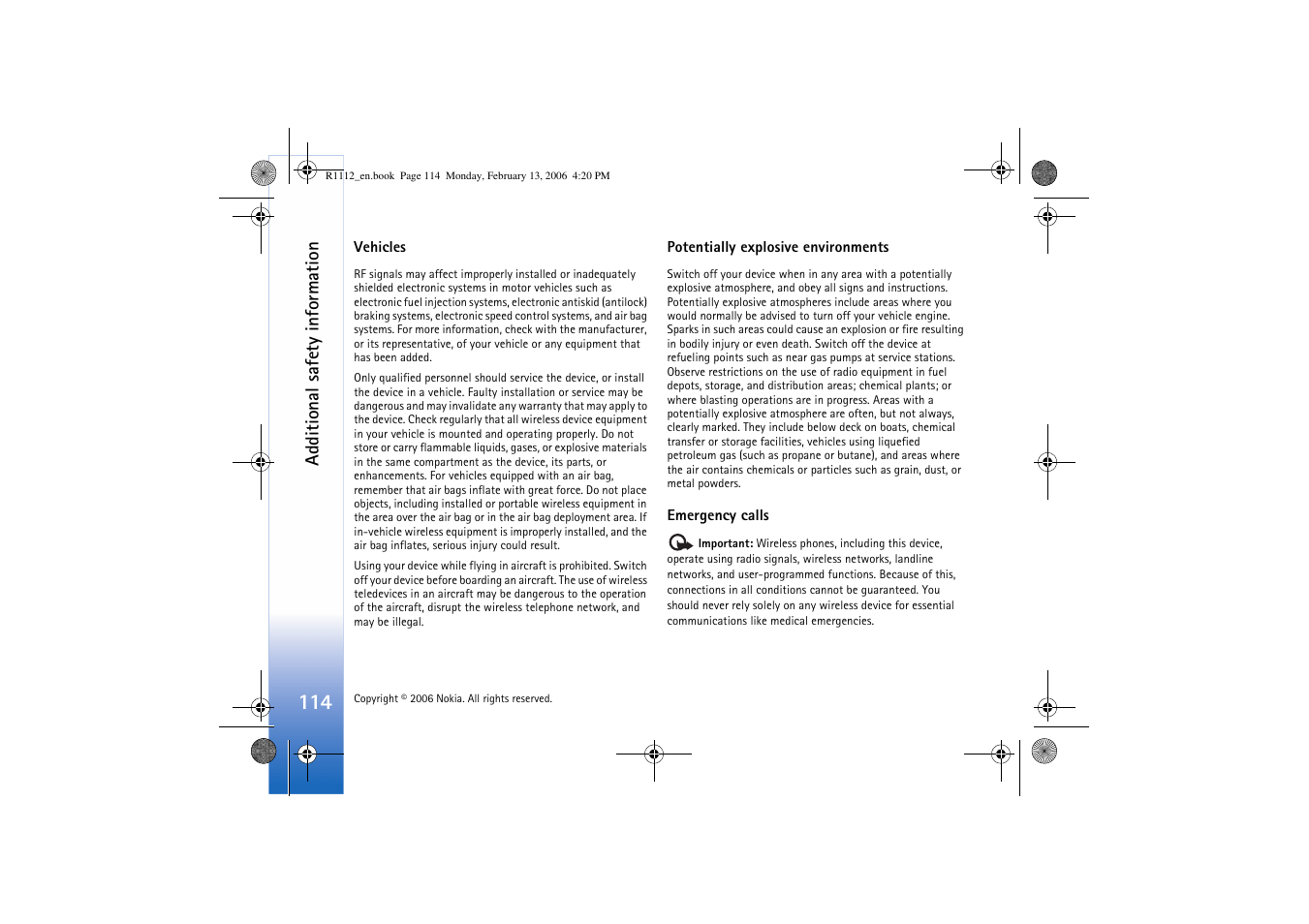 Nokia N70 User Manual | Page 115 / 121