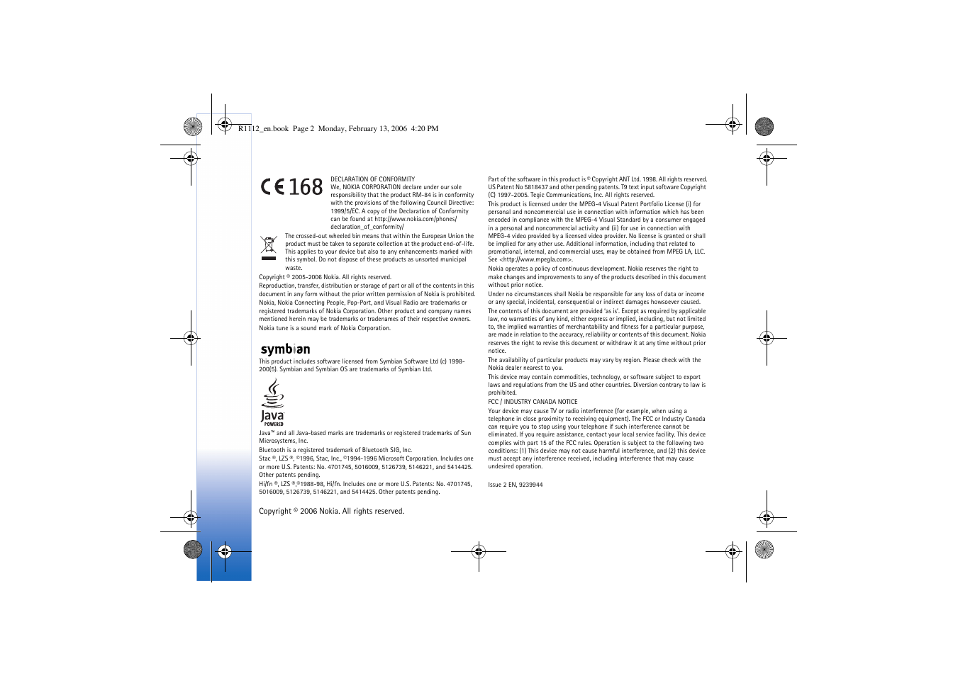 Nokia N70 User Manual | Page 3 / 121