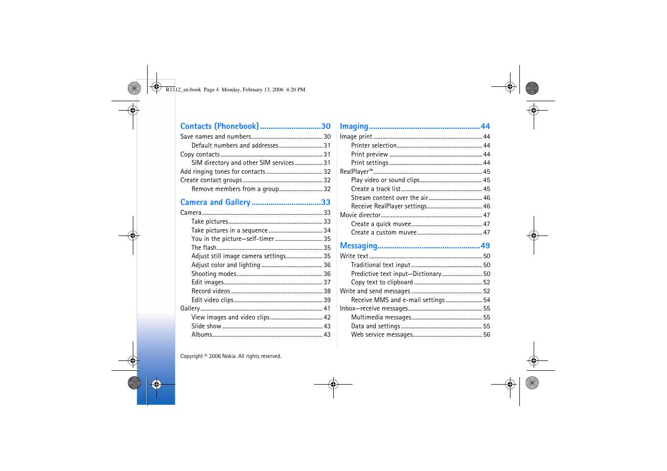 Nokia N70 User Manual | Page 5 / 121