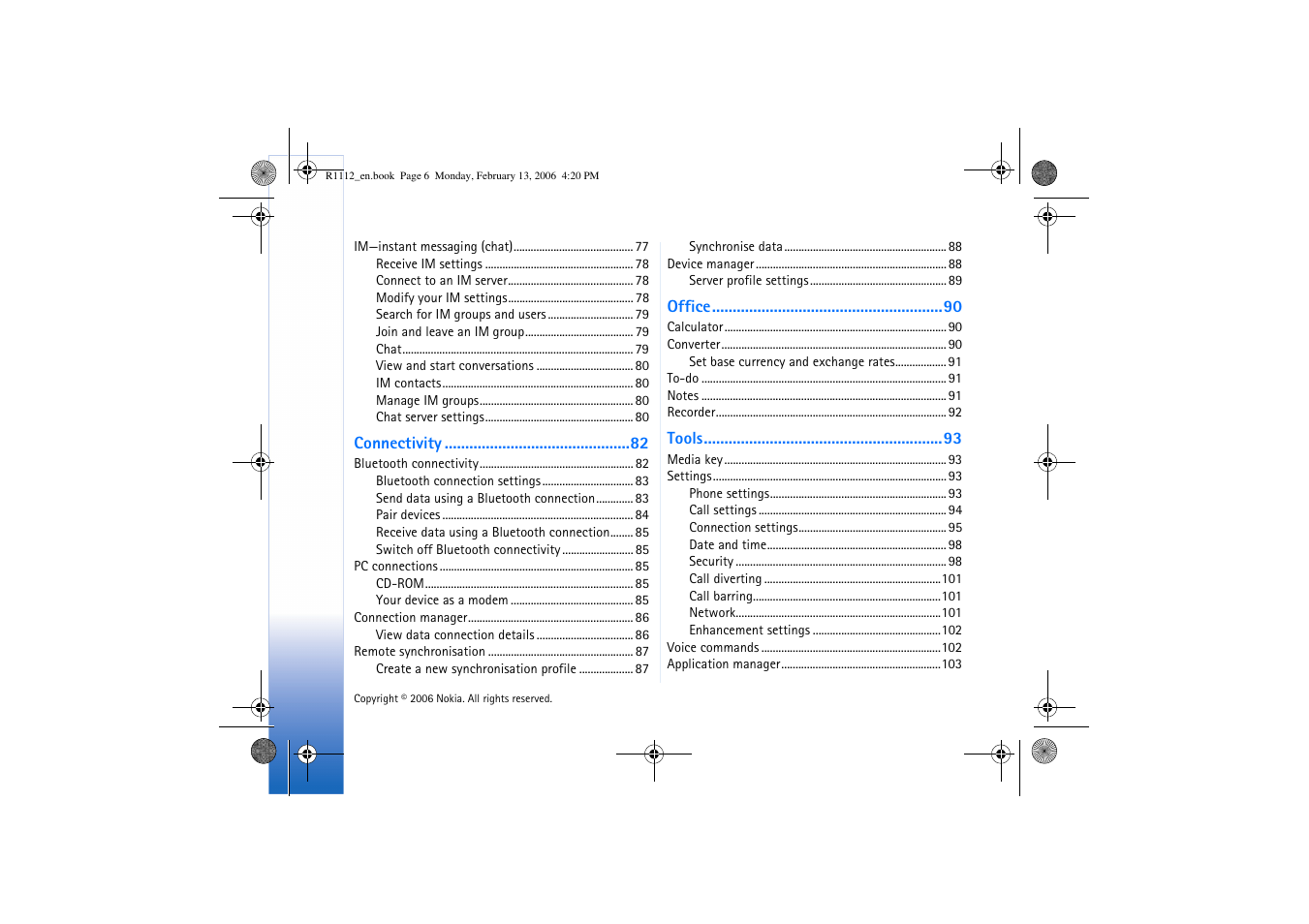 Nokia N70 User Manual | Page 7 / 121