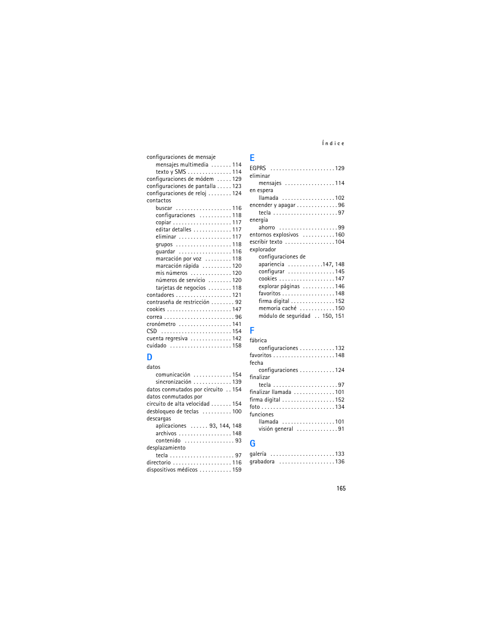 Nokia 6103 User Manual | Page 166 / 169