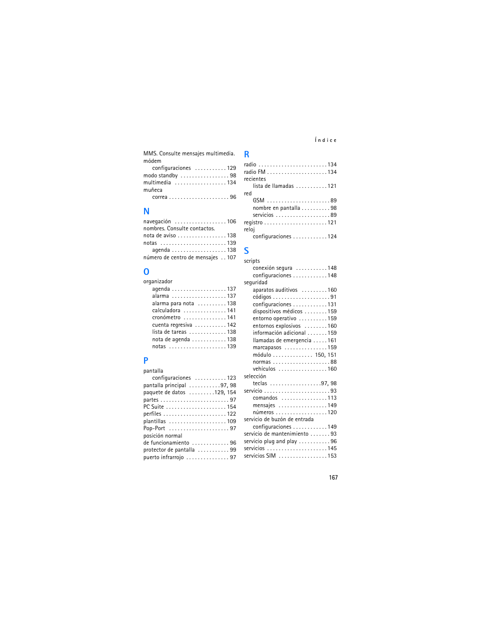 Nokia 6103 User Manual | Page 168 / 169