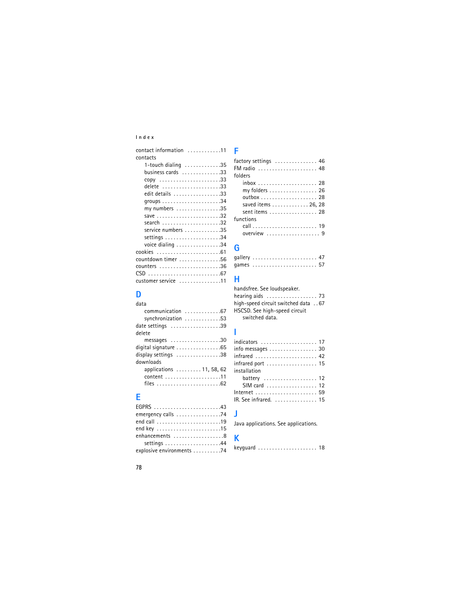 Nokia 6103 User Manual | Page 79 / 169