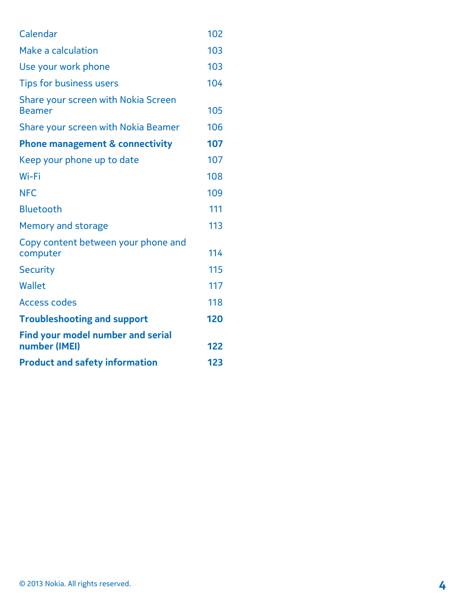 Nokia Lumia 1520 User Manual | Page 4 / 128