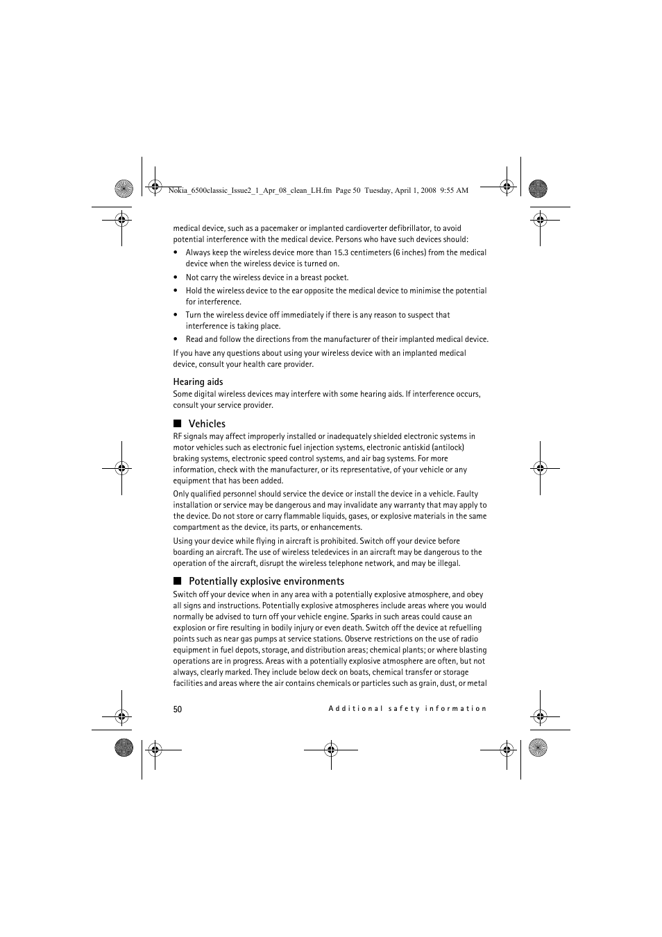 Nokia 6500 Classic User Manual | Page 50 / 54