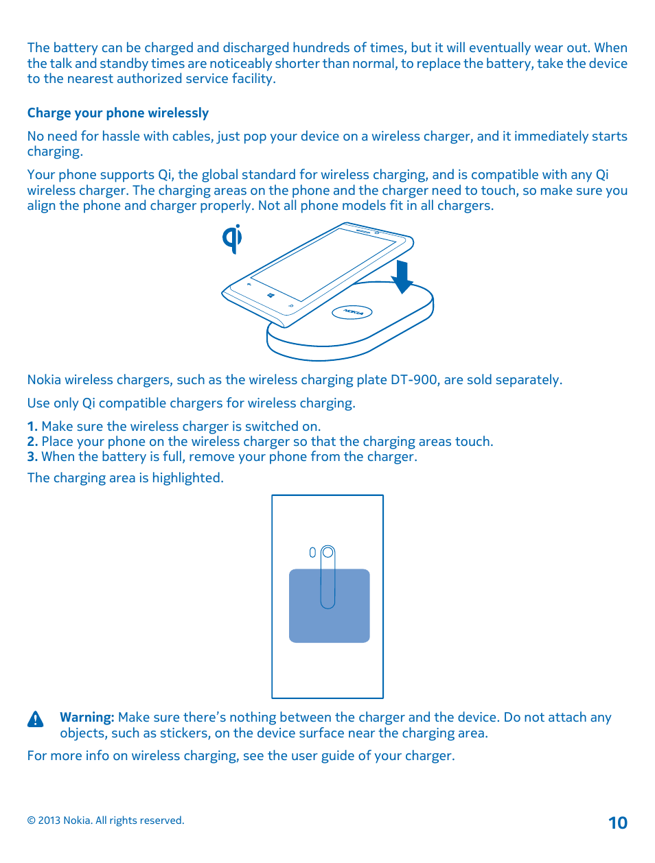 Charge your phone wirelessly | Nokia Lumia 920 User Manual | Page 10 / 123