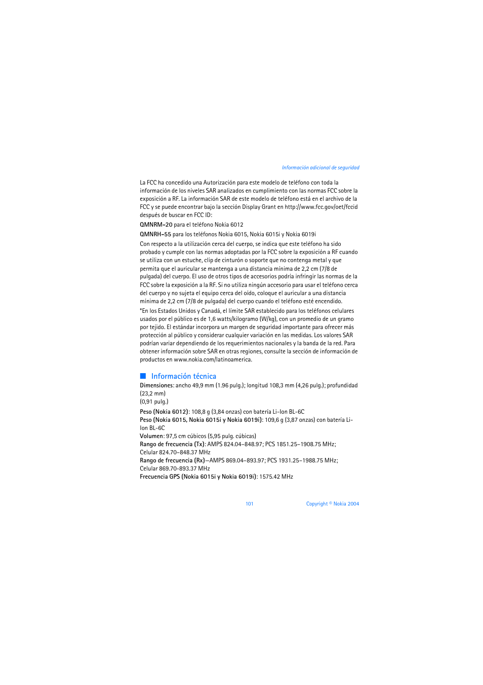 Nokia 6019i User Manual | Page 222 / 241