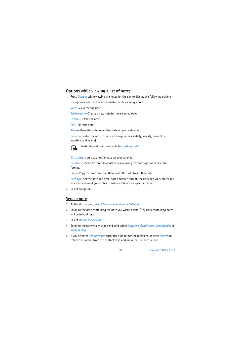 Nokia 6019i User Manual | Page 81 / 241