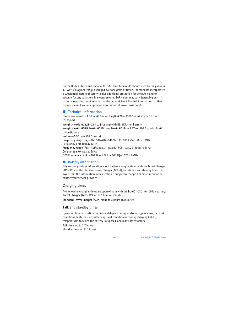 Nokia 6019i User Manual | Page 97 / 241