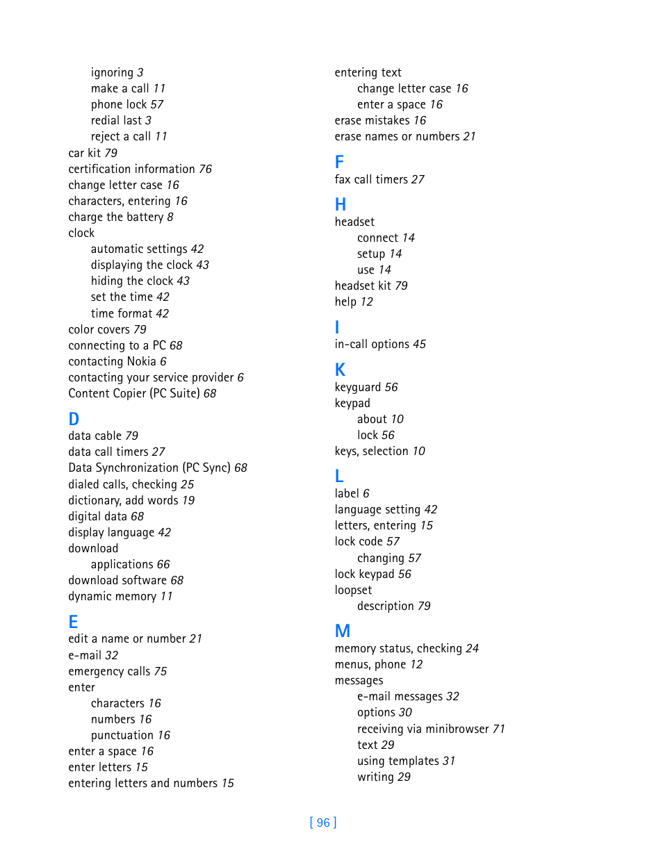 Nokia 3589i User Manual | Page 104 / 108