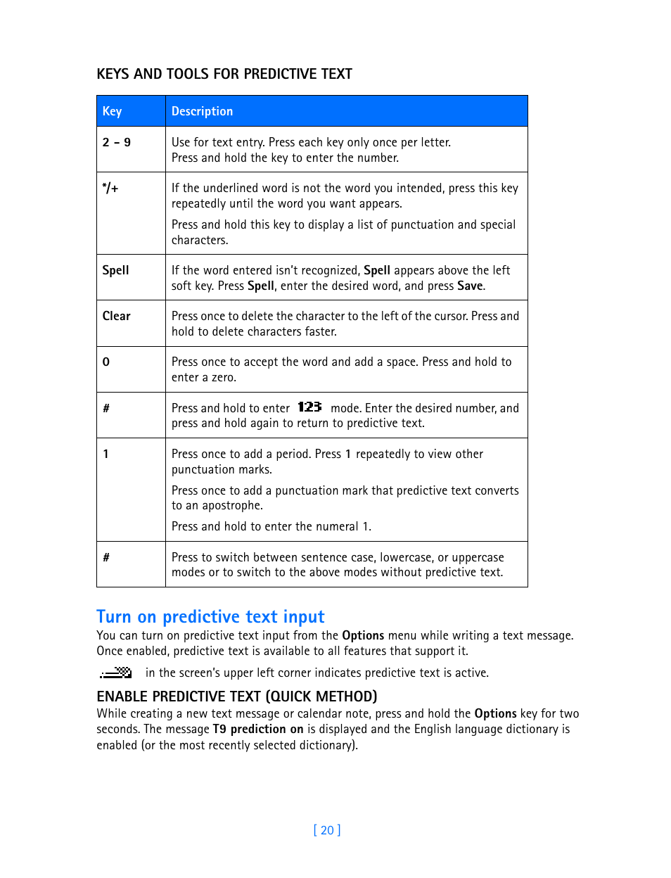 Turn on predictive text input | Nokia 3589i User Manual | Page 25 / 108