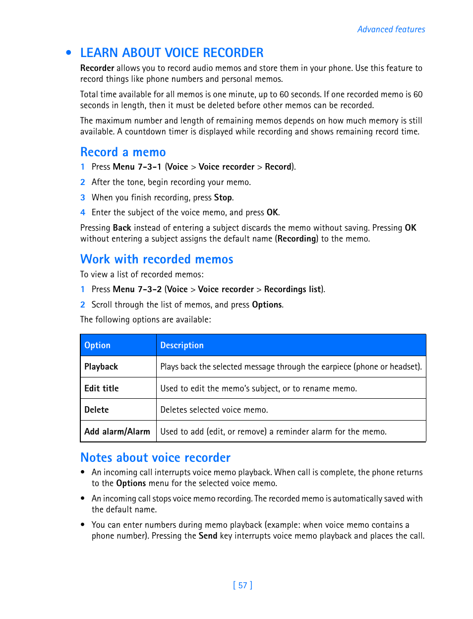 Learn about voice recorder | Nokia 3589i User Manual | Page 62 / 108