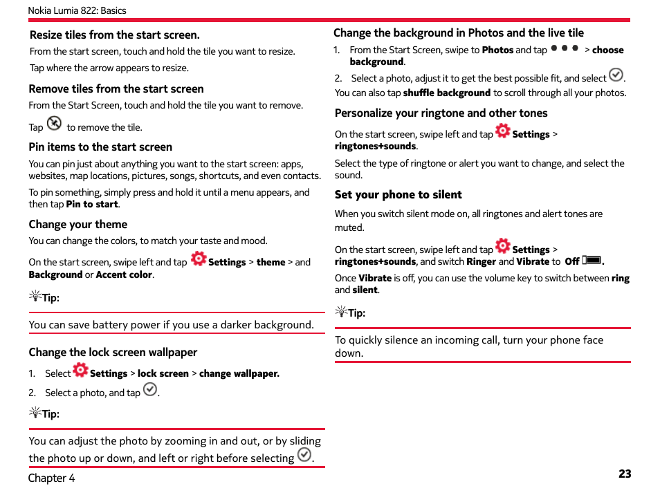 Nokia Lumia 822 User Manual | Page 24 / 93
