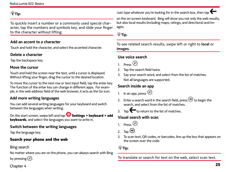 Nokia Lumia 822 User Manual | Page 26 / 93
