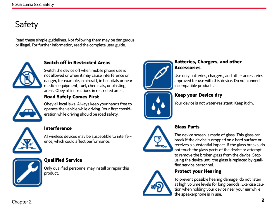 Safety | Nokia Lumia 822 User Manual | Page 3 / 93