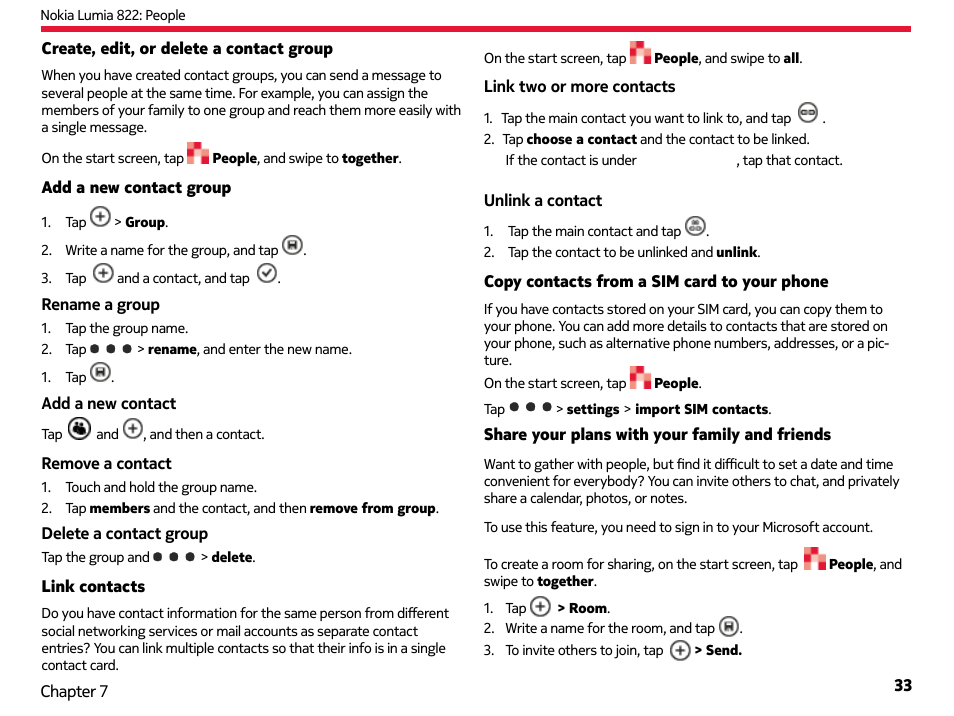 Nokia Lumia 822 User Manual | Page 34 / 93